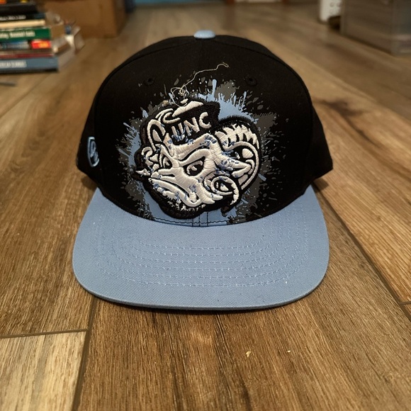 Top of the World Black and Light Blue Hat - Picture 1 of 3